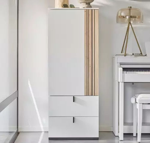 Chiffonnier contemporain - OPALE - Meubles Célio - en mélaminé / blanc