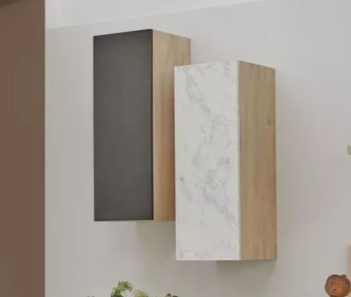 Étagère murale - OBLIK - Meubles Célio - contemporaine / en mélaminé / blanche