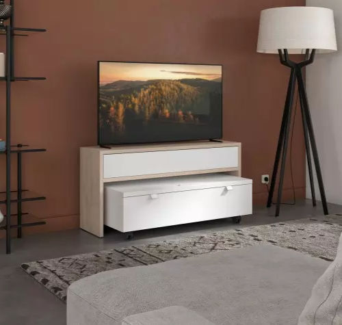 Meuble TV contemporain - SMART - Meubles Célio - avec tiroirs / avec rangement intégré / modulable