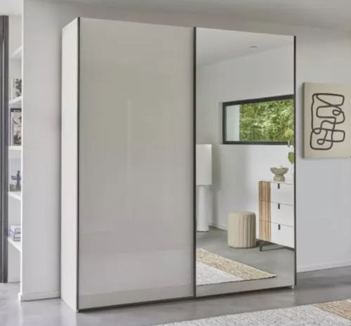 Armoire contemporaine - OPALE - Meubles Célio - en aluminium / en mélaminé / à portes coulissantes