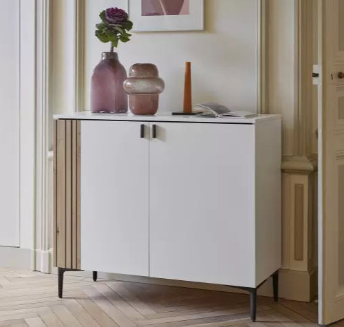 Buffet contemporain - TOPAZE - Meubles Célio - en mélaminé / à portes battantes / 4 pieds
