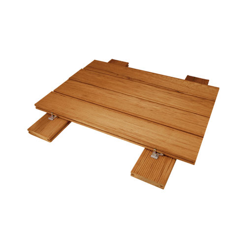 Lame de terrasse en bois - TEAK - Parchettificio Garbelotto Srl - aspect bois / clipsable
