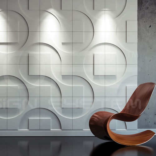 Panneau décoratif mural - ROUND & SQUARE 05 - Loft Design System - d'absorption acoustique / en composite / texturé