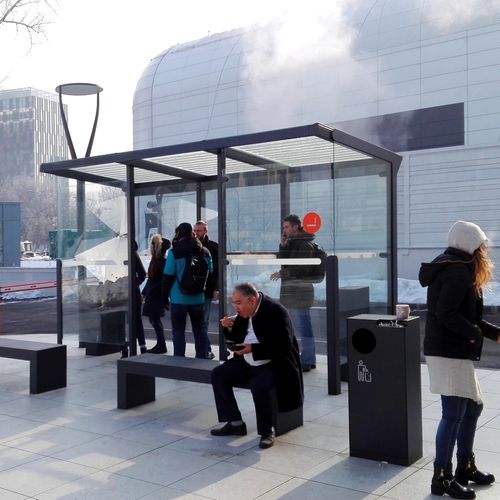 Abri fumeurs - AUREO - mmcité street furniture