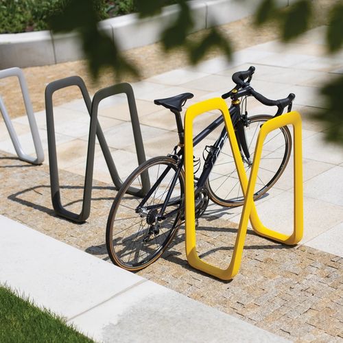 Range-vélo au sol - ELK - mmcité street furniture - pour espace public / en fonte d'aluminium / professionnel