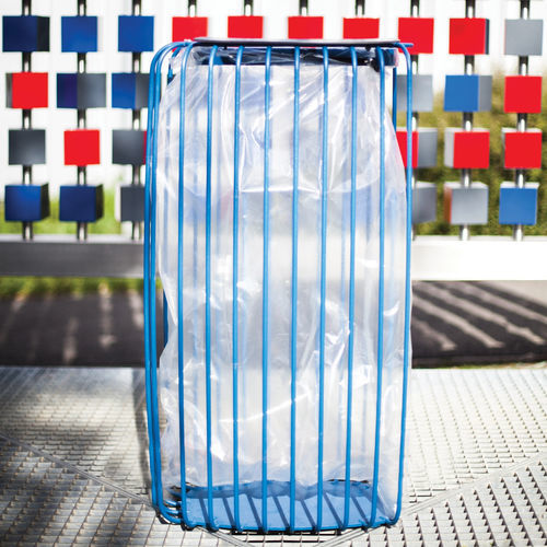 Poubelle publique - TLESK - mmcité street furniture - en acier galvanisé / avec cendrier intégré / sans couvercle