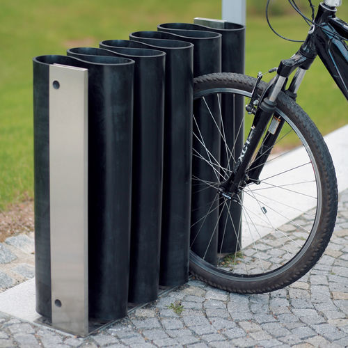 Range-vélo au sol - MEANDRE - mmcité street furniture - design original / pour espace public / en acier galvanisé
