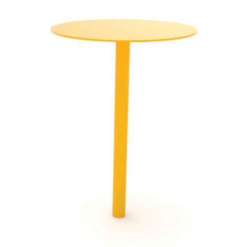 Table contemporaine - PIXEL - mmcité street furniture - en acier galvanisé / avec piètement en acier galvanisé / ronde