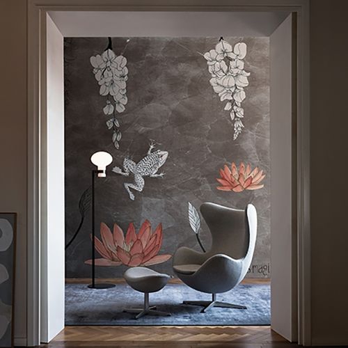 Papier peint contemporain - ECHOS - Wall&Deco - en vinyle / à motif nature / floral