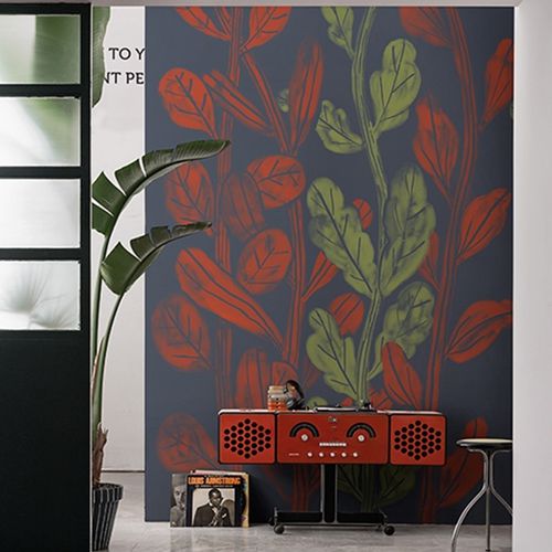 Papier peint contemporain - LA GORDA - Wall&Deco - en vinyle / à motif nature / à motif floral