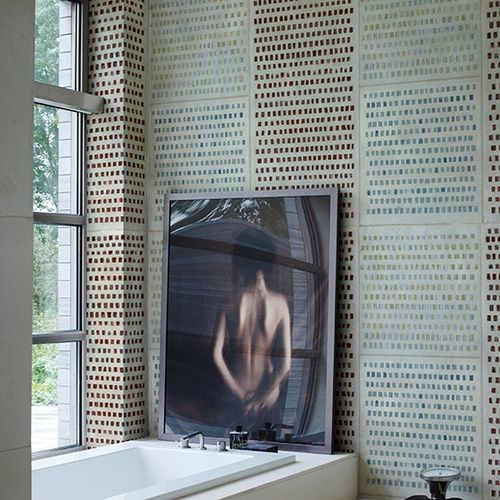 Papier peint contemporain - CHANGING DOTS - Wall&Deco - en fibre de verre / à motif / sur mesure