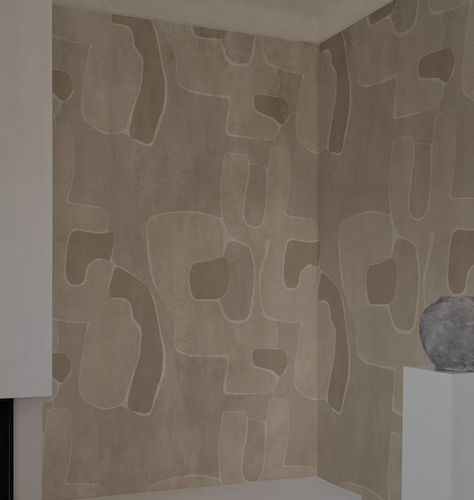 Papier peint contemporain - Contrast - Wall&Deco - en vinyle / à motif / aspect tissu