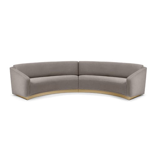 Canapé en arc de cercle - Ferdinand - MUNNA - contemporain / en tissu / en cuir