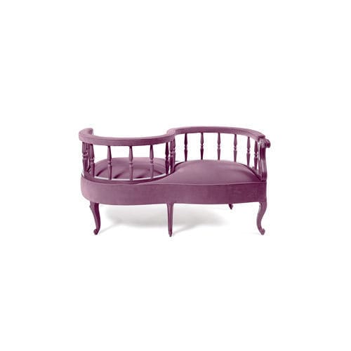 Banquette de style Louis XV - Yes No Maybe So - MUNNA - en tissu / en cuir / avec piètement en bois