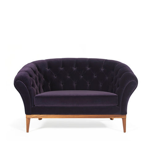 Canapé chesterfield - Be Mine - MUNNA - en tissu / en cuir / avec accoudoirs