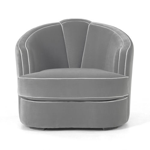 Fauteuil Art Déco - Josephine - MUNNA - en tissu / en cuir / en bois massif