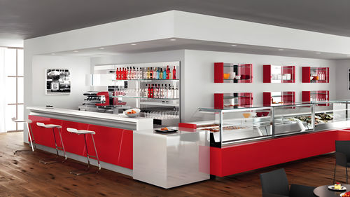 Comptoir de bar - TRENDY - De Blasi - en verre / droit / en L