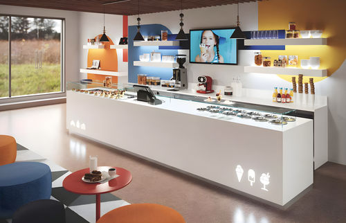 Comptoir réfrigéré pour pâtisserie - MONOLITE - De Blasi