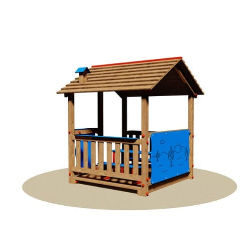 Cabane pour enfant pour aire de jeux - NEVADA - Dimo Group Srl - de jardin / au sol