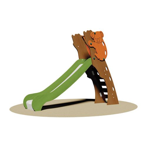 Toboggan droit - JUMA WOOD - Dimo Group Srl - pour aire de jeux / en acier inoxydable