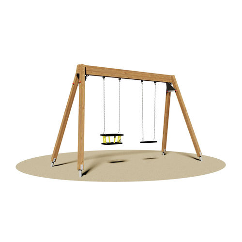 Balançoire en bois - GIAMAICA  - Dimo Group Srl - pour parc de jeux / double