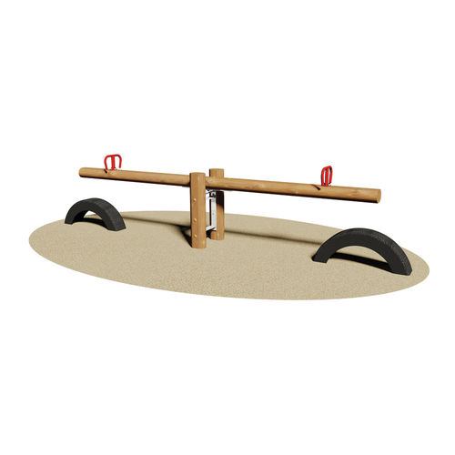 Balançoire à bascule en bois - MONTANA - Dimo Group Srl - en métal / pour parc de jeux