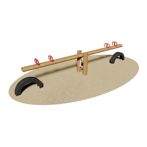 Balançoire à bascule en bois - NEBRASKA - Dimo Group Srl - en métal / pour parc de jeux