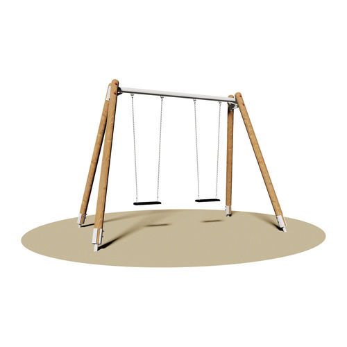 Balançoire en bois - SALLY  - Dimo Group Srl - en métal / double / pour parc de jeux