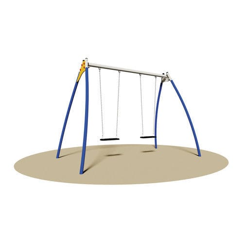 Balançoire en métal - TRILLI - Dimo Group Srl - en polyéthylène / double / pour parc de jeux