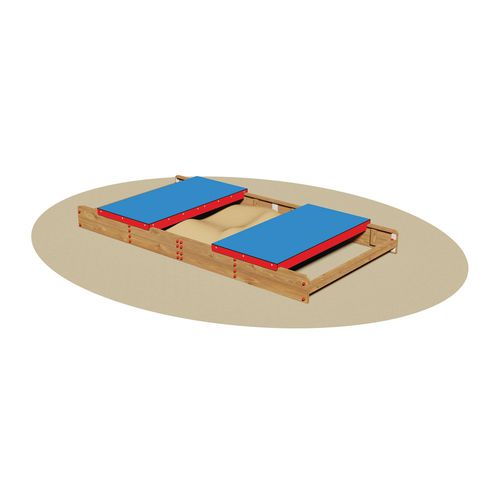 Bac à sable pour aire de jeux - COLORADO - Dimo Group Srl - en bois / en HPL
