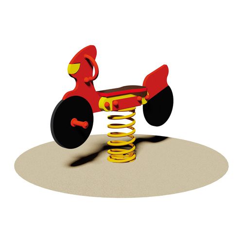 Jeu à ressort en acier galvanisé - Motorbike  - Dimo Group Srl - en contreplaqué / transport / monoplace