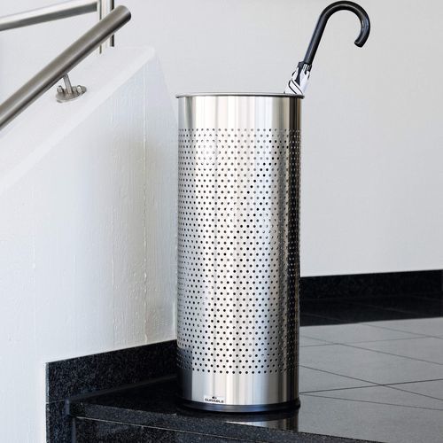 Porte-parapluies, Bac De Récupération D’Eau, Métal, Support Rond Pour