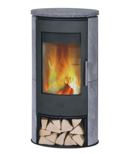 Poêle à bois - MONTE CARLO - Fireplace - contemporain / en acier / en pierre ollaire