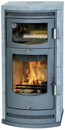 Poêle à bois - BACCARA - Fireplace - contemporain / en pierre ollaire