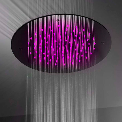 Pommeau de douche de plafond - 9900/PD - GATTONI RUBINETTERIA - rond / avec chromothérapie / avec éclairage intégré