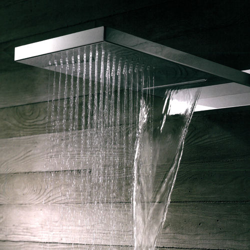Pommeau de douche mural - 9945/PD - GATTONI RUBINETTERIA - rectangulaire / pluie / cascade