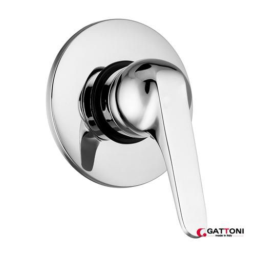Mitigeur de douche - H20MIX 6000: 60000 - GATTONI RUBINETTERIA - à encastrer / en métal chromé / 1 trou