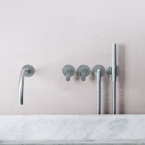 Set de baignoire en inox - JP SET24THERM - COCOON - mural / contemporain / 5 trous