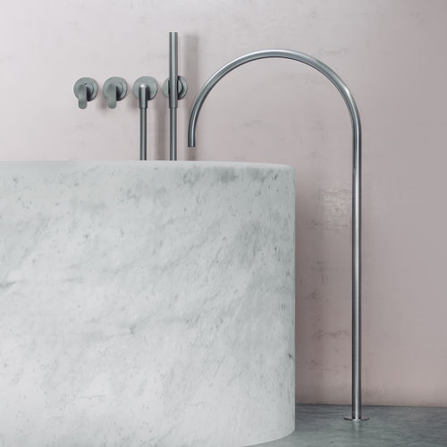 Set de baignoire en inox - JP SET25THERM - COCOON - mural / contemporain / 5 trous