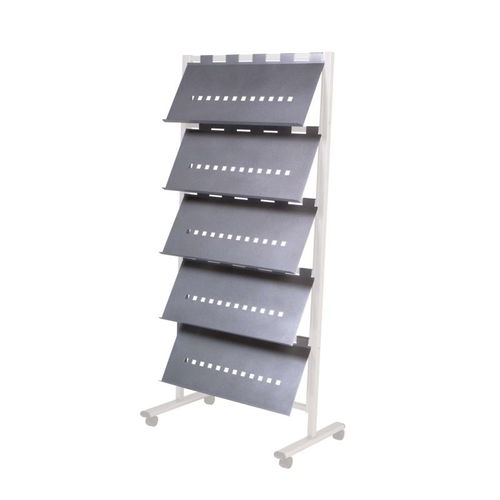 Porte-brochures sur pied - ROCADA - MAUL - en métal / professionnel / à roulettes