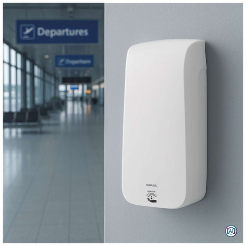 Distributeur de gel désinfectant mural - MAULCARE - MAUL - sans contact / en ABS / en plastique
