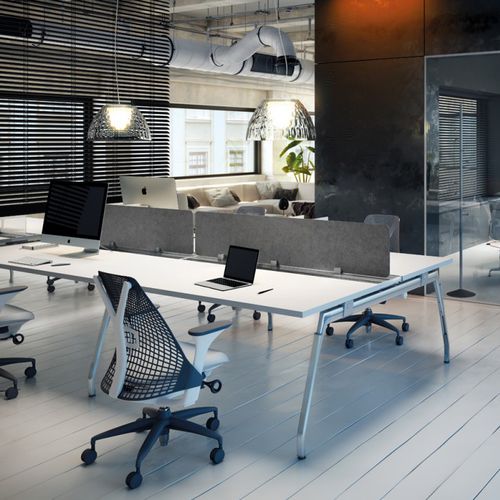 Bureau pour open space - INSPIRA - JG Group - contemporain / en métal / en verre