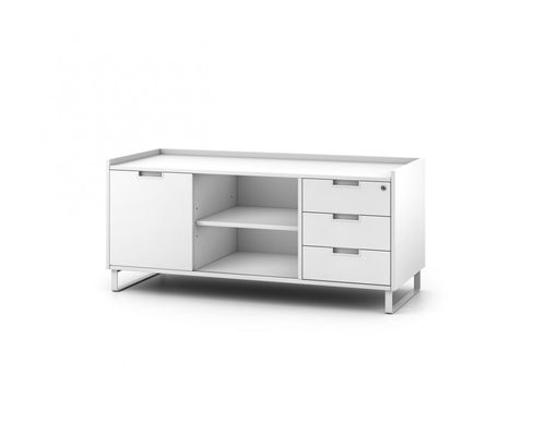 Armoire de classement basse - MAO - JG Group - en mélaminé / avec porte battante / à tiroirs