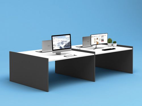 Bureau pour open space - CALL ME - JG Group - contemporain / en mélaminé / piétement en panneaux