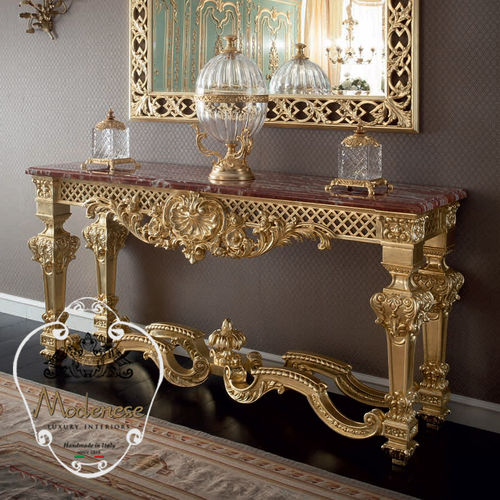 Console de style - 15621 - Modenese Luxury Interiors - en bois massif / rectangulaire / fait main