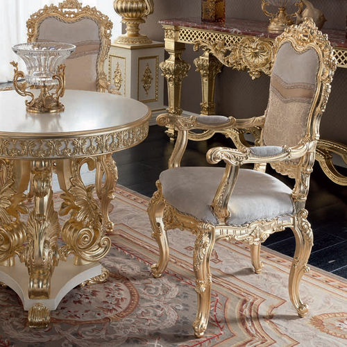 Chaise de style - 15505 - Modenese Luxury Interiors - d'intérieur / en tissu / en bois massif