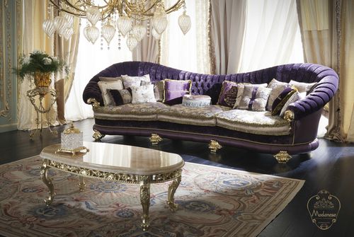 Canapé de style - 15411 - Modenese Luxury Interiors - en tissu / fait main / violet