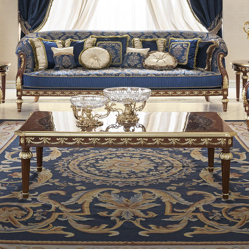Table basse de style - 14667 - Modenese Luxury Interiors - en bois massif / avec piètement en bois massif / rectangulaire