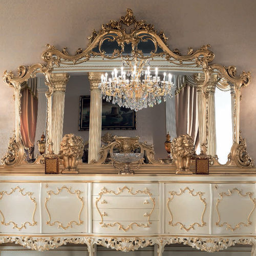 Miroir mural - 15676 - Modenese Luxury Interiors - pour hôtel / de style / rectangulaire