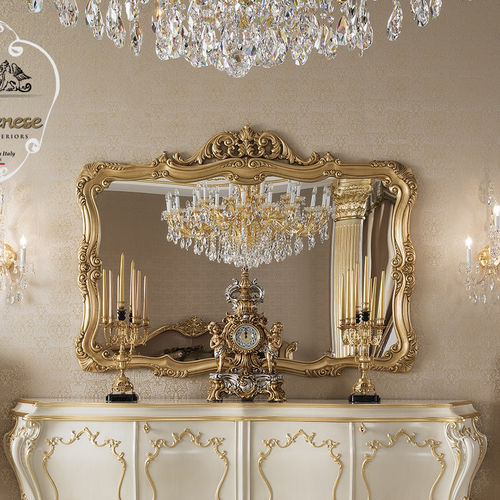 Miroir mural - 15677 - Modenese Luxury Interiors - pour hôtel / de style / rectangulaire